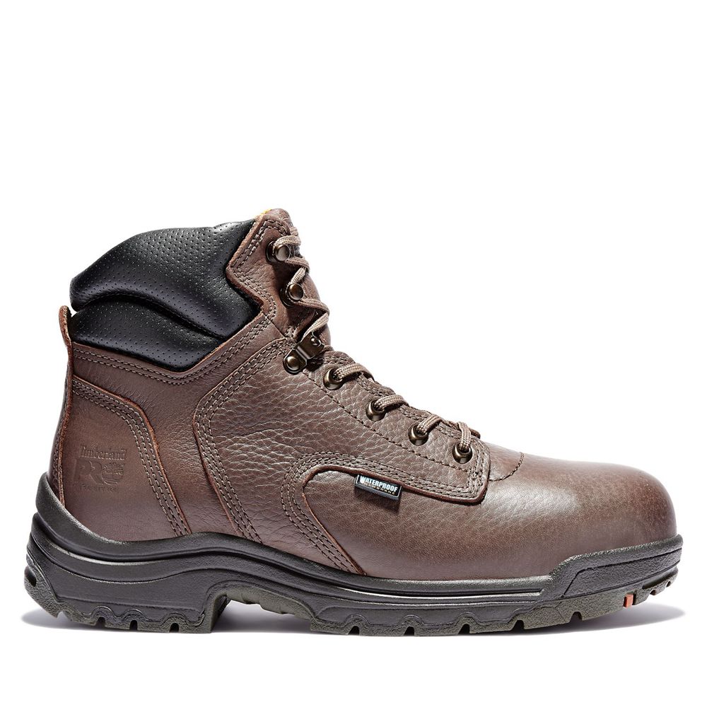 Botas de Trabajo Timberland Hombre Pro® Titan® 6\" Alloy Toe Marrones - Chile YAG-431869